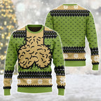 Funny Hairy Balls Naughty Adult Gag Holiday Ugly Christmas Sweater