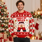 Funny Naughty Jingle My Bells Christmas Ugly Sweater
