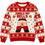 Funny Naughty Jingle My Bells Christmas Ugly Sweater