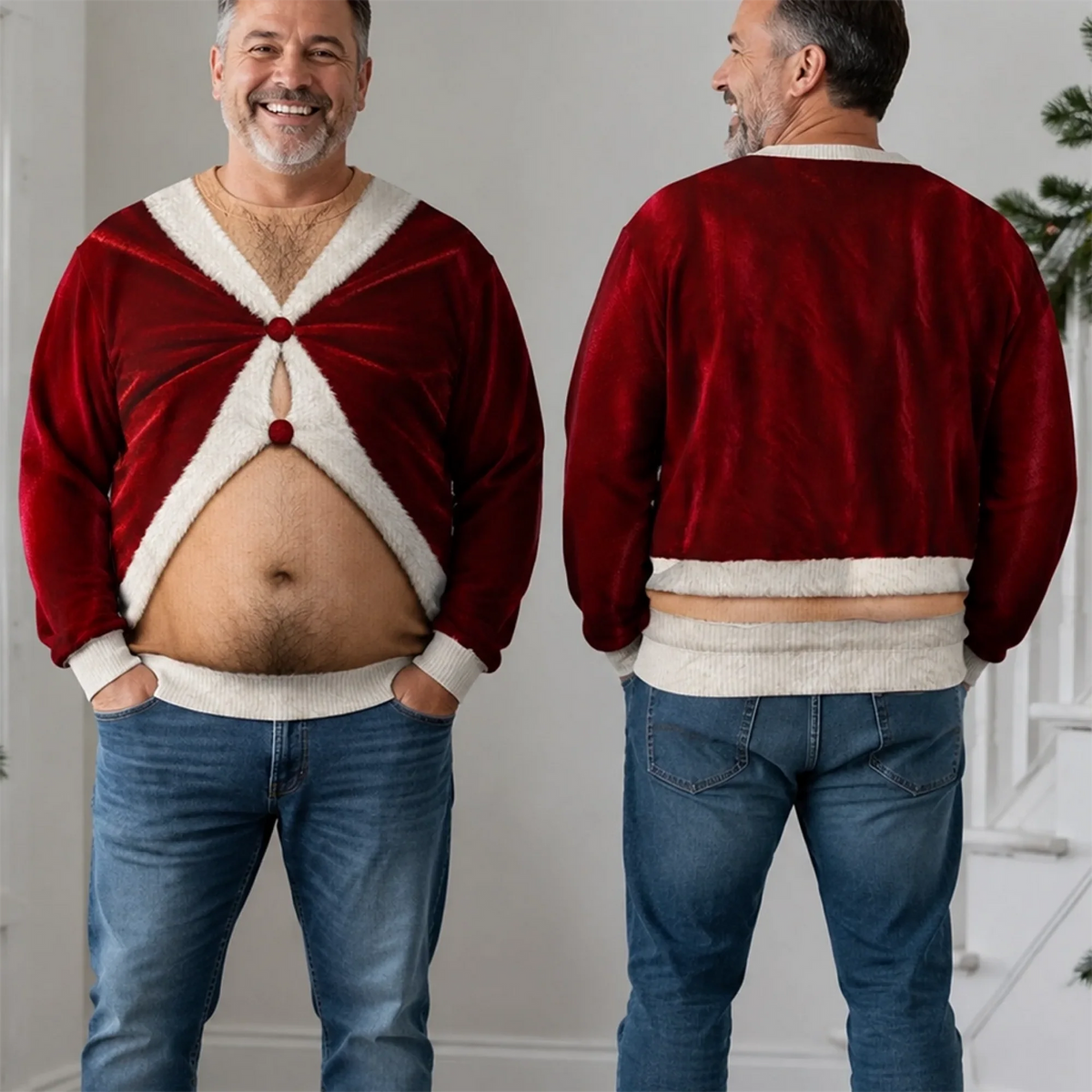 Funny Santa’s Favorite Troublemaker Christmas Sweater