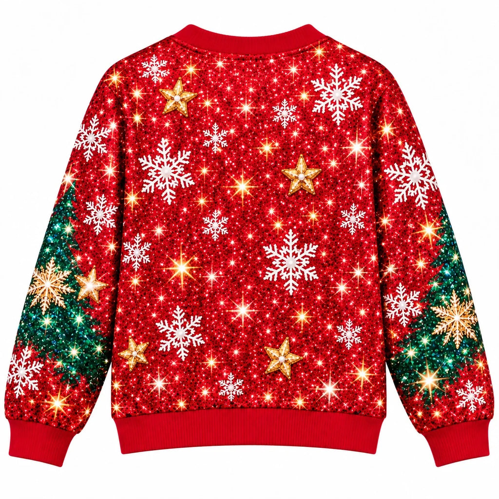 Funny Sparkling Santa Corset Illusion Holiday Party Christmas Ugly Sweater
