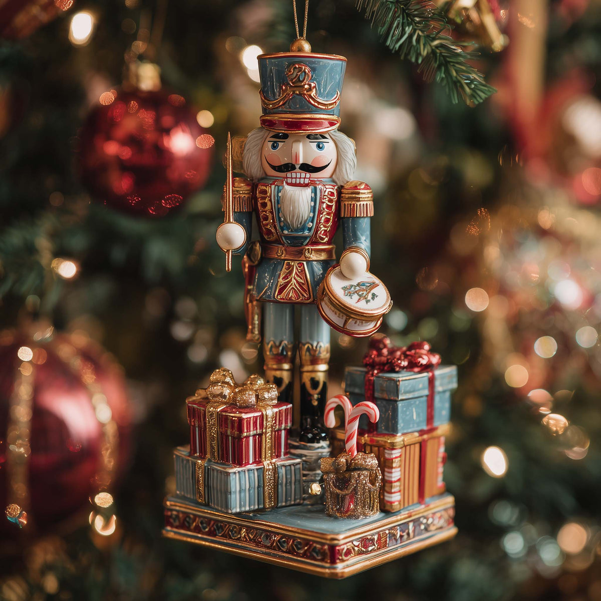 Festive Nucracker Chrismas Ornament