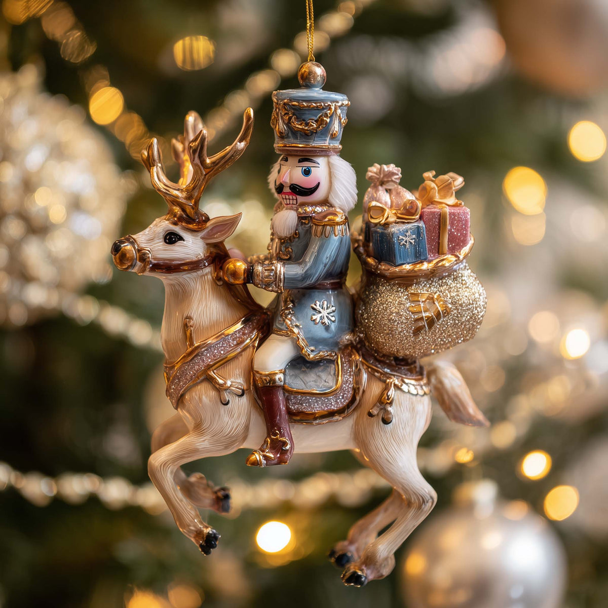 Grand Festive Nutcracker Christmas Ornament