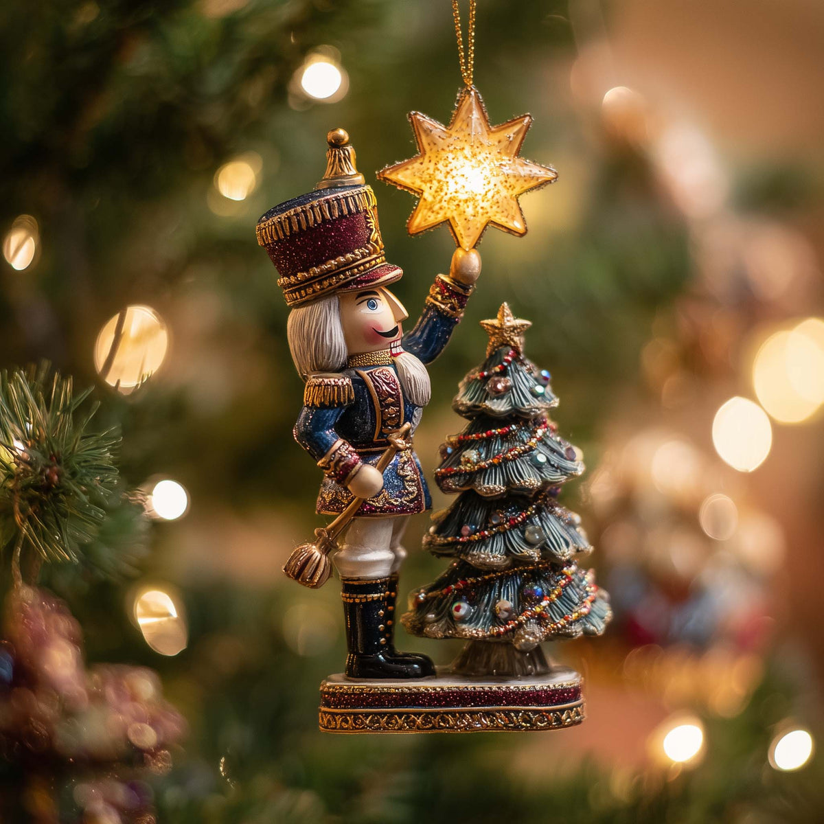 Royal Festive Nutcracker Christmas Ornament