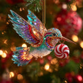 Emerald Trochilidae Paradise Mica Ornament