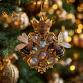 Gilded Honeycomb Worker Mica Ornament