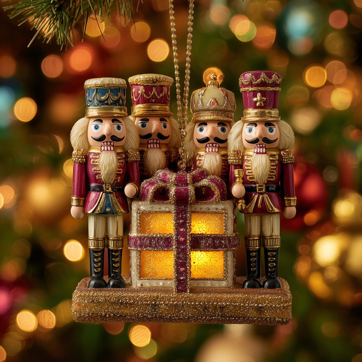 Classic Festive Nutcracker Christmas Ornament