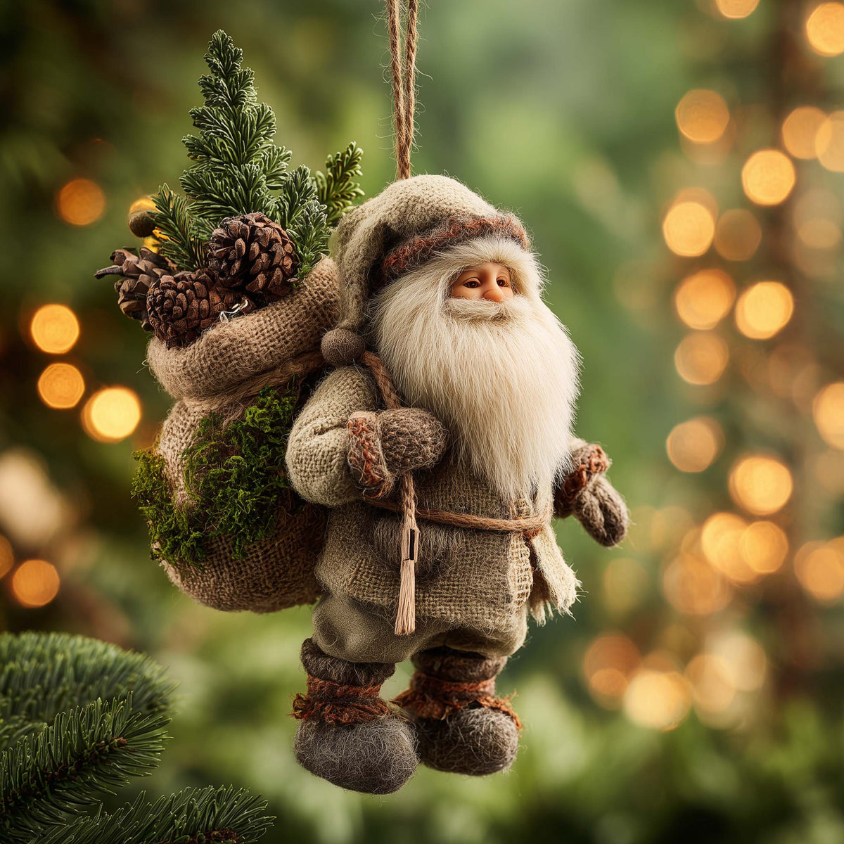 Winter Gnomes Delight Christmas Mica Ornament