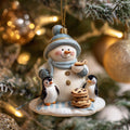 Jovial Flurry Man Mica Ornament