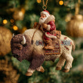 Native Santa Christmas Mica Ornament