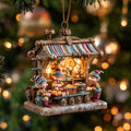 Elf Workshop Christmas Mica Ornament