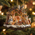 Deer Christmas Mica Ornament