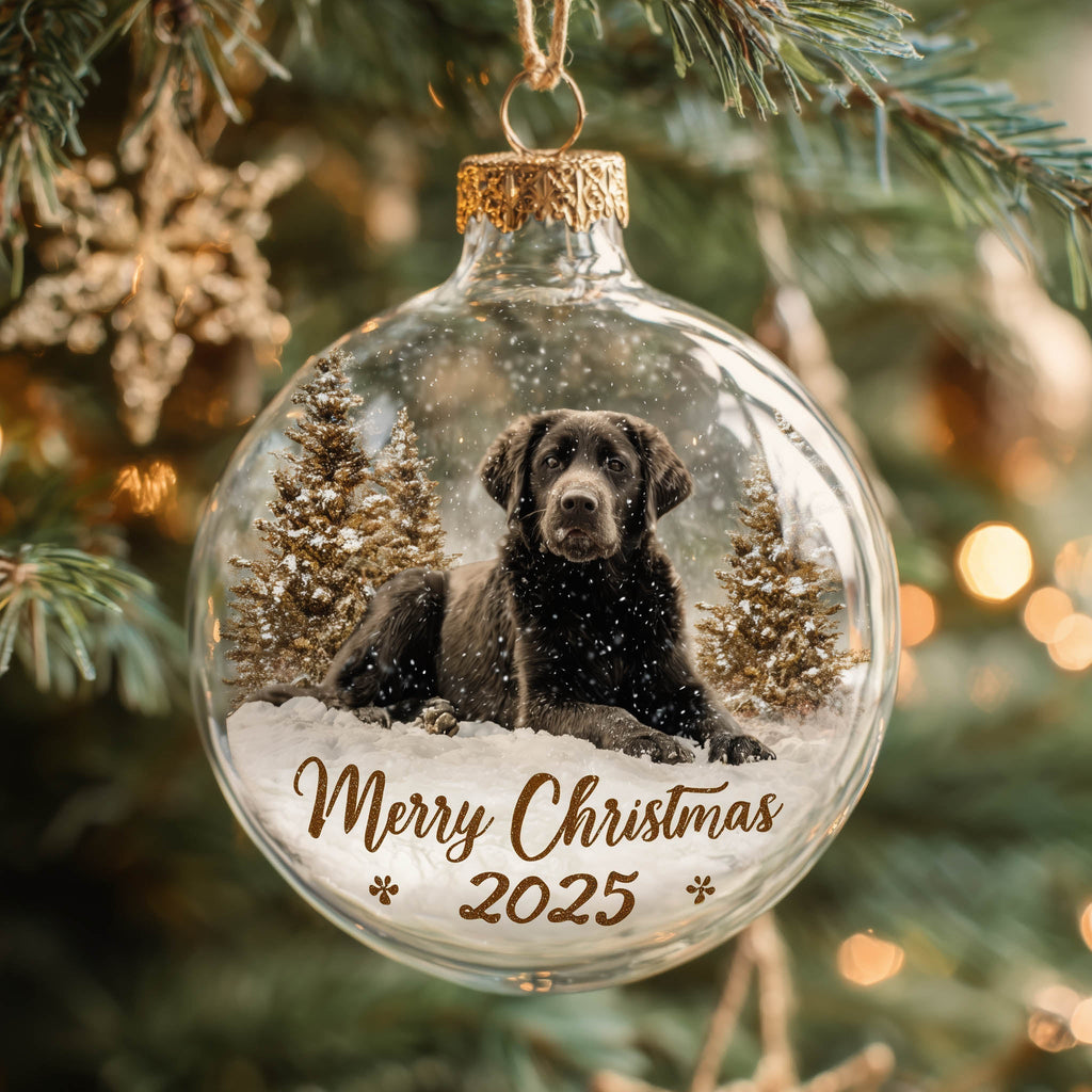 Christmas Mica Dog Christmas Mica Ornament