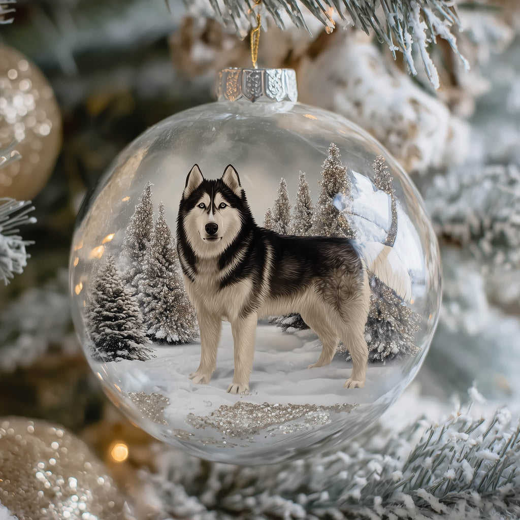 Christmas Mica Dog Christmas Mica Ornament