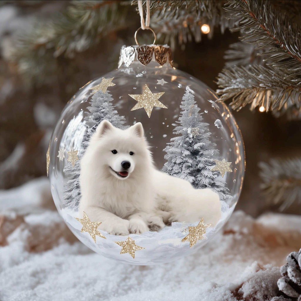 Christmas Mica Dog Christmas Mica Ornament