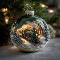 Golden Railway Christmas Mica Ornament