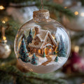 Gingerbread House Christmas Mica Ornament