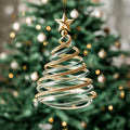 Majestic Evergreen Christmas Mica Ornament