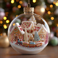 Gingerbread World Christmas Mica Ornament