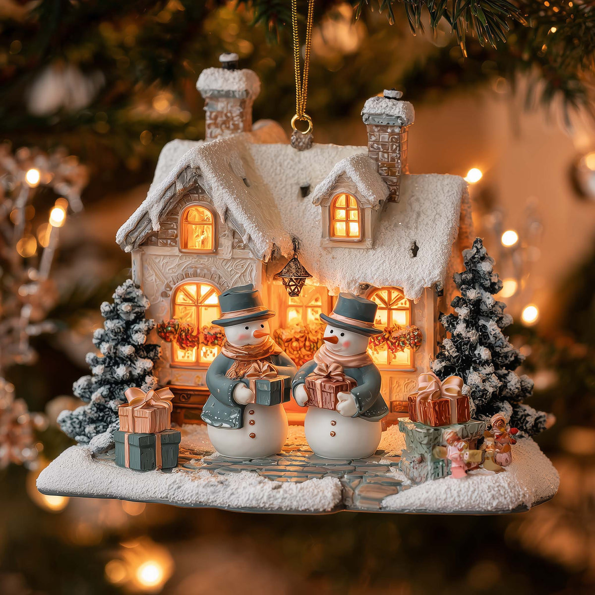 Frosted Homestead Magic Christmas Mica Ornament