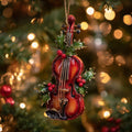 Holly Harmony Christmas Mica Ornament