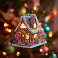 Candy Cottage Delight Christmas Mica Ornament