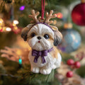 Reindeer Paws Christmas Mica Ornament