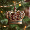 Royal Gilded Imperial Crown Christmas Mica Ornament