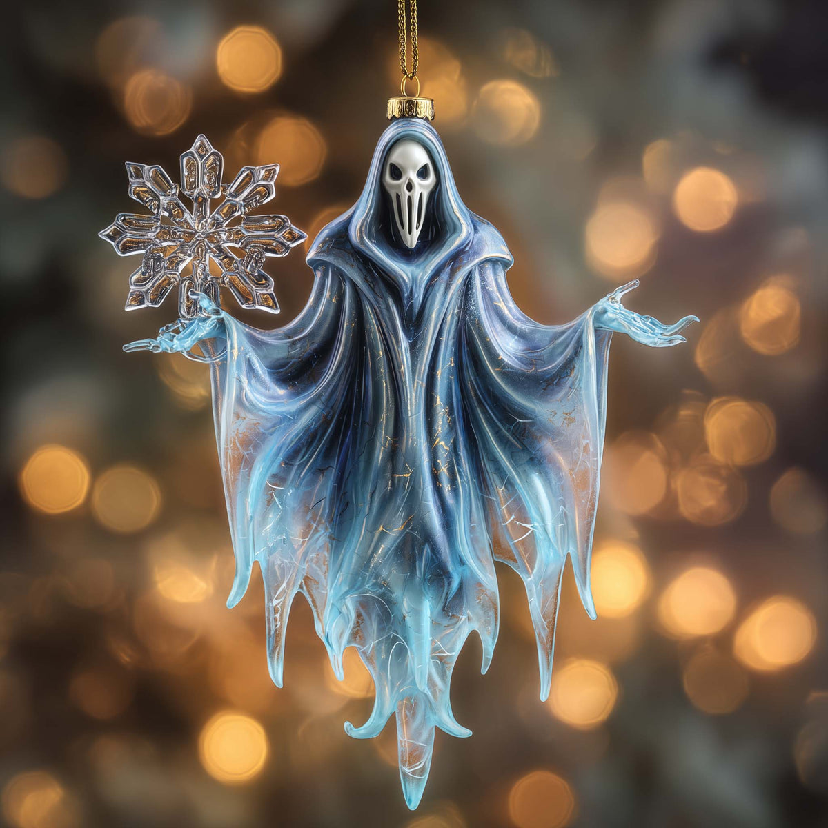 Frost Wraith Christmas Mica Ornament