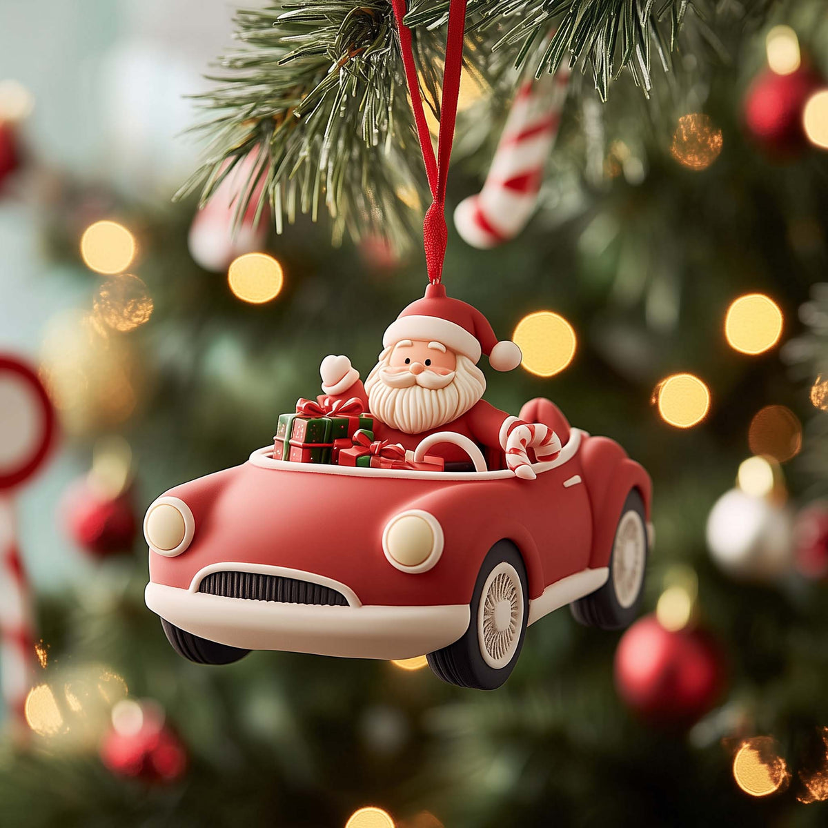 Skyline Sleigh Gallop Mica Ornament