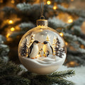 Penguin Globe Christmas Mica Ornament