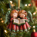 Caroling Angels Christmas Mica Ornament