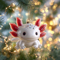 Sapphire Water Dragon Hatchling Christmas Mica Ornament