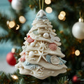 Seashell Tree Christmas Mica Ornament