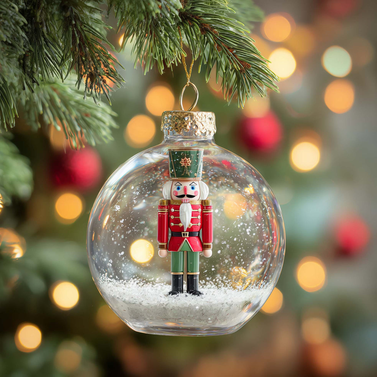 Rider Nutcracker Christmas Mica Ornament