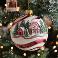 Gingerbread Swirl Christmas Mica Ornament