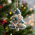 Seaside Driftwood Evergreen Mica Ornament