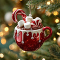Cocoa Mug Christmas Mica Ornament