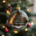 Conifer Woodland Diorama Mica Ornament