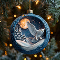 Silver Night Glider Mica Ornament
