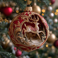 Baroque Royal Hart Mica Ornament