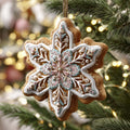Faceted Ice Crystal Mica Ornament