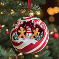 Candy Striped Companions Mica Ornament