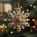 Glazed Frost Geometrics Mica Ornament