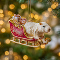 Gentle Rodent Toboggan Mica Ornament