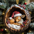Deer Charm Christmas Mica Ornament