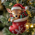 Graceful Forest Doe Mica Ornament