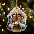 Bethlehem Cradle Blessing Mica Ornament