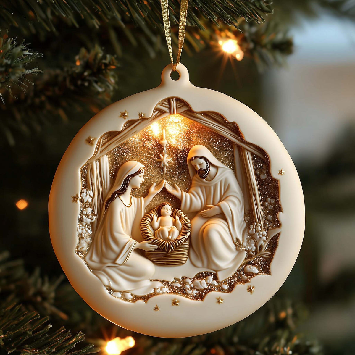 Magi Epiphany Adoration Mica Ornament