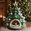 Wrinkled Pup Fireside Den Mica Ornament